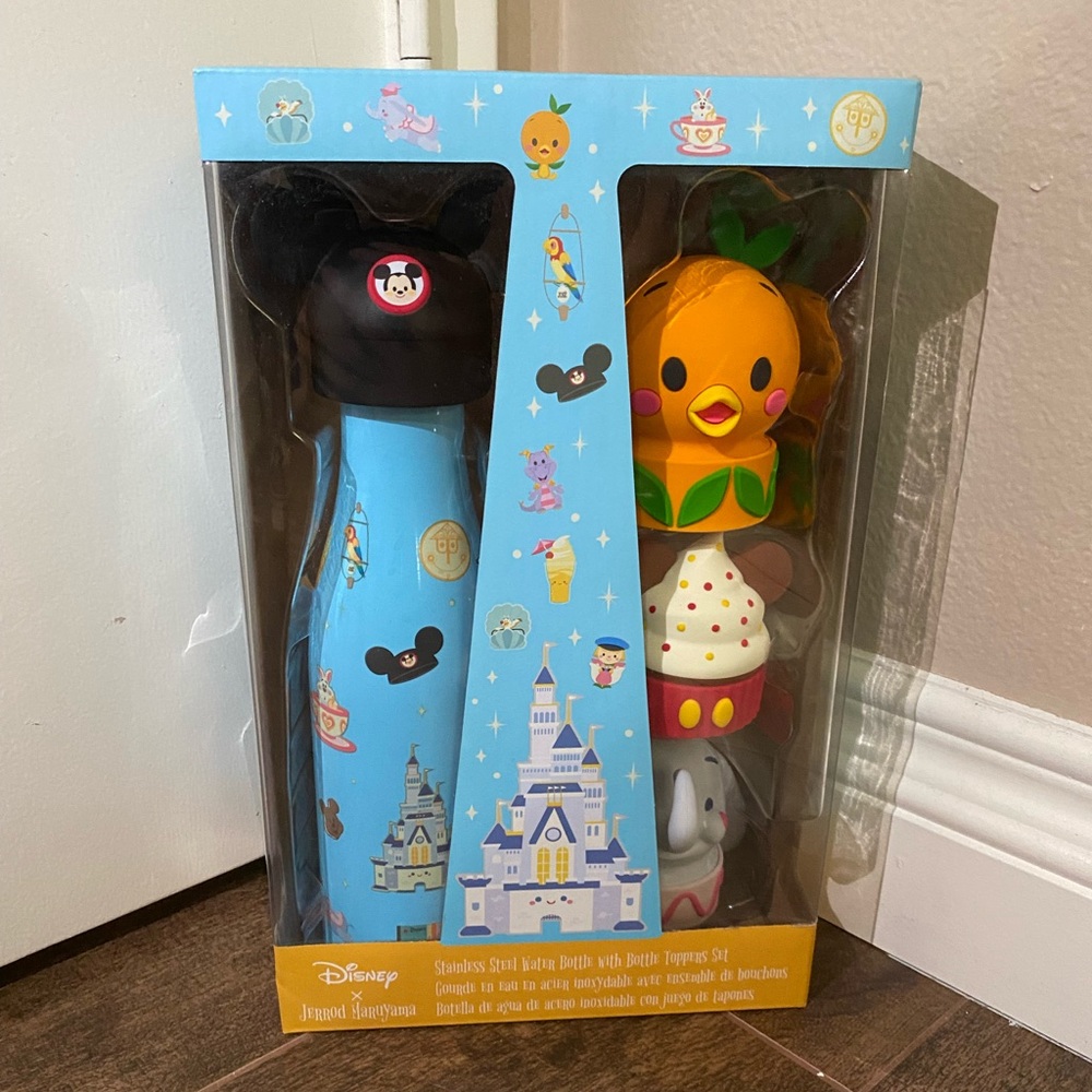 Disney x Jerrod Maruyama - Stainless steel water bottle with bottle toppers